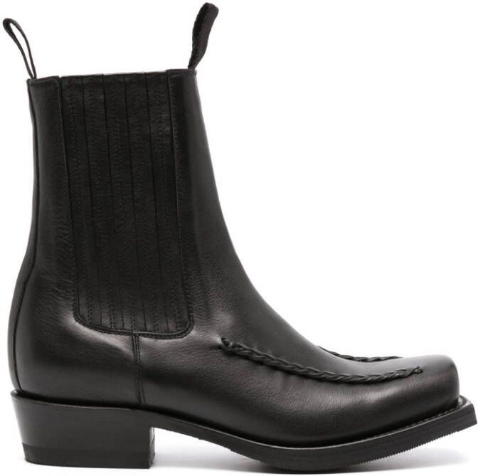 Hereu Agulla 45mm leather ankle boots Black