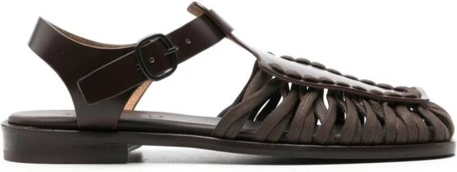 Hereu Alaro leather sandals Brown