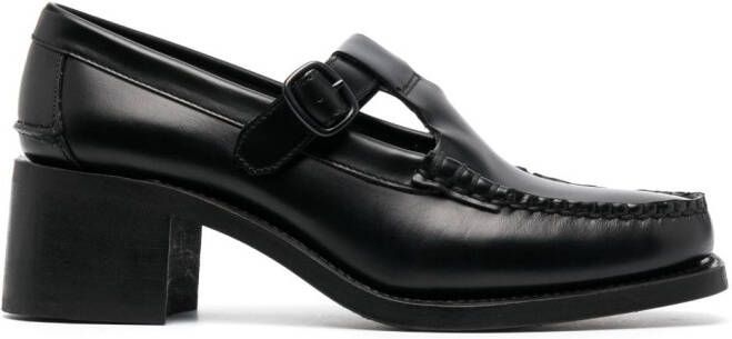 Hereu Alber 50mm cut-out loafers Black