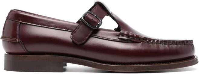 Hereu Alber almond-toe loafers Red