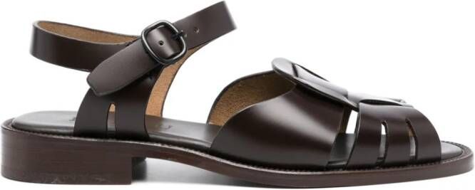 Hereu Ancora leather sandals Brown