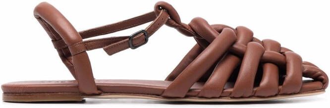 Hereu Cabersa interwoven sandals Brown