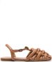 Hereu Cabersa padded leather sandals Brown - Thumbnail 1