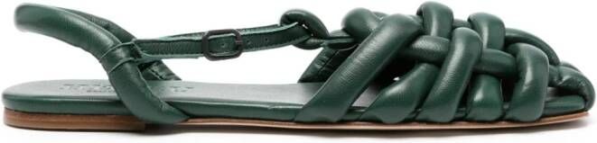 Hereu Cabersa padded leather sandals Green