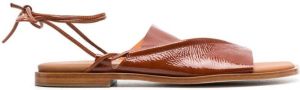Hereu Clava tie-fastening sandals Brown