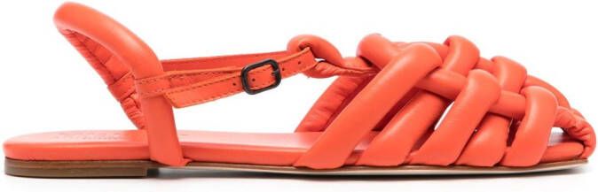 Hereu Clementine braided sandals Orange