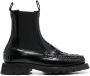 Hereu interwoven-detail leather ankle boots Black - Thumbnail 1