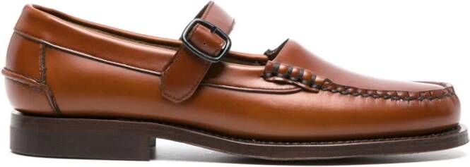 Hereu Mary Jane 30mm leather loafers Brown