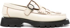 Hereu T-bar leather loafers Neutrals
