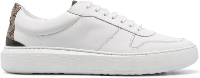 Herno monogram-heel low-top sneakers White