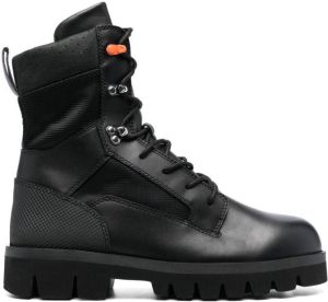 Heron Preston lace-up combat boots Black