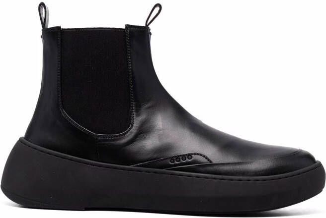 Hevo ankle leather boots Black