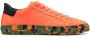 Hide&Jack embossed crocodile effect leather sneakers Orange - Thumbnail 1