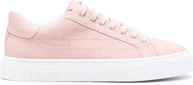 Hide&Jack Essence Tuscany crocodile-effect sneakers Pink