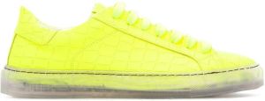 Hide&Jack Essence embossed low-top sneakers Yellow
