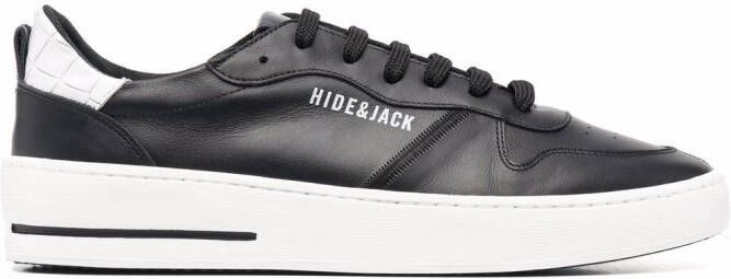 Hide&Jack leather low-top sneakers Black