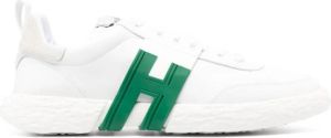 Hogan 3R logo-patch low-top sneakers White