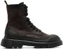 Hogan Anfibio leather boots Brown - Thumbnail 1