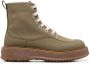 Hogan ankle lace-up boots Green - Thumbnail 1
