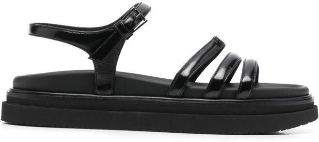 Hogan buckle-strap flat sandals Black