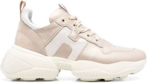 Hogan chunky-sole lace-up sneakers Neutrals