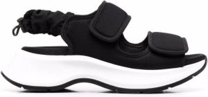 Hogan chunky touch-strap sandals Black