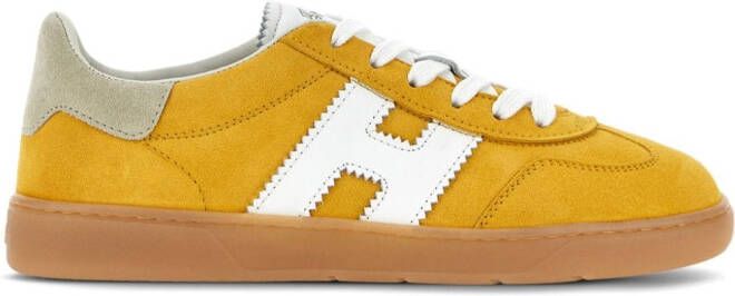 Hogan Cool suede low-top sneakers Yellow