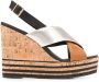 Hogan crossover strap sandals Brown - Thumbnail 1