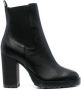 Hogan elasticated-panel ankle leather boots Black - Thumbnail 1