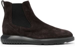 Hogan elasticated side-panel boots Brown