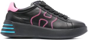Hogan embroidered-logo low-top sneakers Black