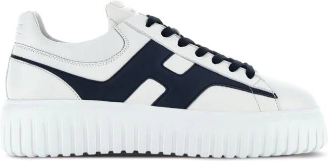 Hogan panelled leather sneakers Neutrals