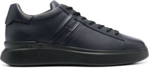 Hogan H580 logo-patch leather sneakers Blue