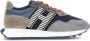 Hogan H601 panelled suede sneakers Blue - Thumbnail 1