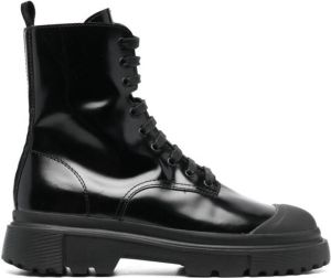Hogan H619 Combat boots Black