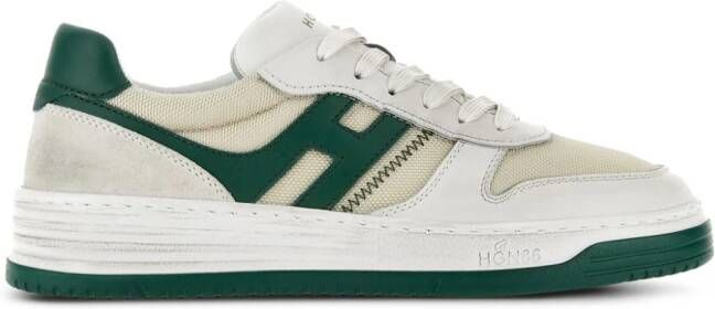 Hogan H630 logo-patch lace-up sneakers White