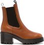 Hogan H649 slip-on ankle boots Brown - Thumbnail 1