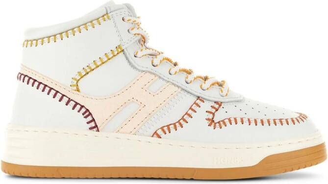 Hogan high-top lace-up sneakers Neutrals
