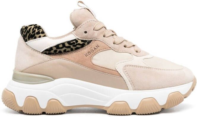Hogan Hyperactive chunky panelled sneakers Neutrals