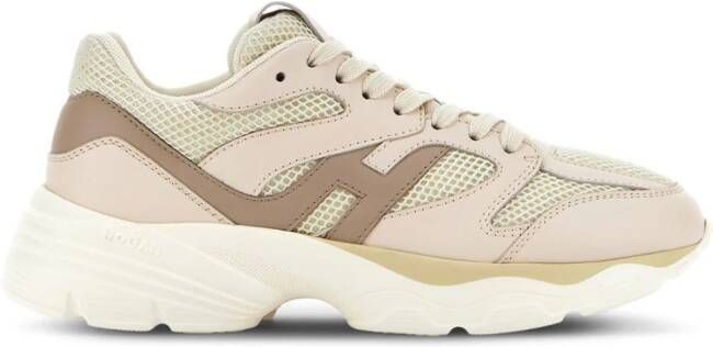 Hogan Hyperactive leather chunky sneakers Neutrals