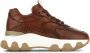 Hogan Hyperactive panelled leather sneakers Brown - Thumbnail 1