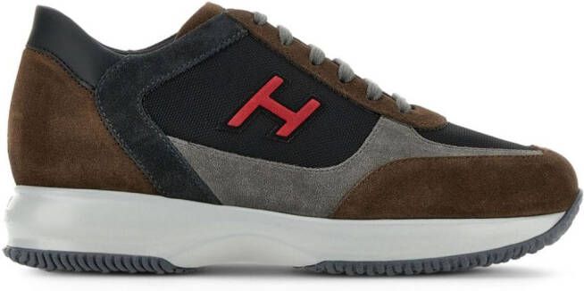 Hogan Interactive H lace-up sneakers Brown