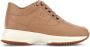 Hogan Interactive leather low-top sneakers Brown - Thumbnail 1