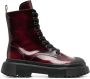Hogan lace-up ankle boots Red - Thumbnail 1