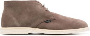 Hogan lace-up leather boots Brown