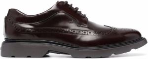 Hogan lace-up leather brogues Brown