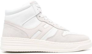 Hogan logo-patch high-top sneakers White