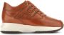 Hogan logo-patch lace-up sneakers Brown - Thumbnail 1