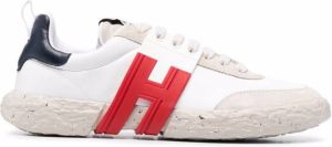 Hogan low-top lace-up trainers White