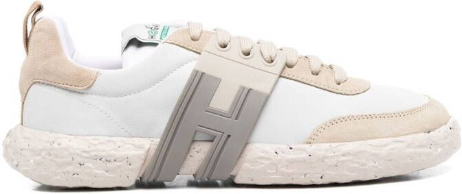 Hogan panelled low-top sneakers White